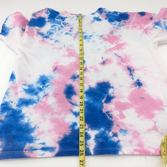 Looney Tunes Space Jam Bugs Bunny Tie Dye Blue Pink T-Shirt Size Medium - Picture 4 of 4